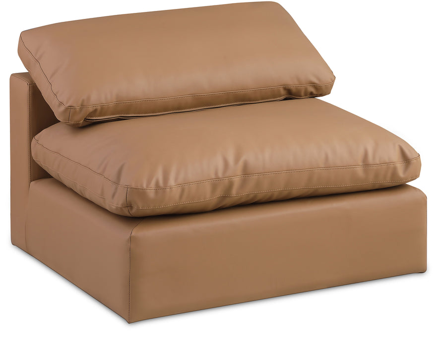 Comfy - Faux Leather Armless Chair