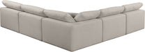 Comfy - 5 Piece Linen Modular Corner Armless Sectional - Stylish Home Furniture