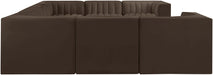 Rummi - Velvet Performance Fabric Upholstered Modular Sectional - Stylish Home Furniture