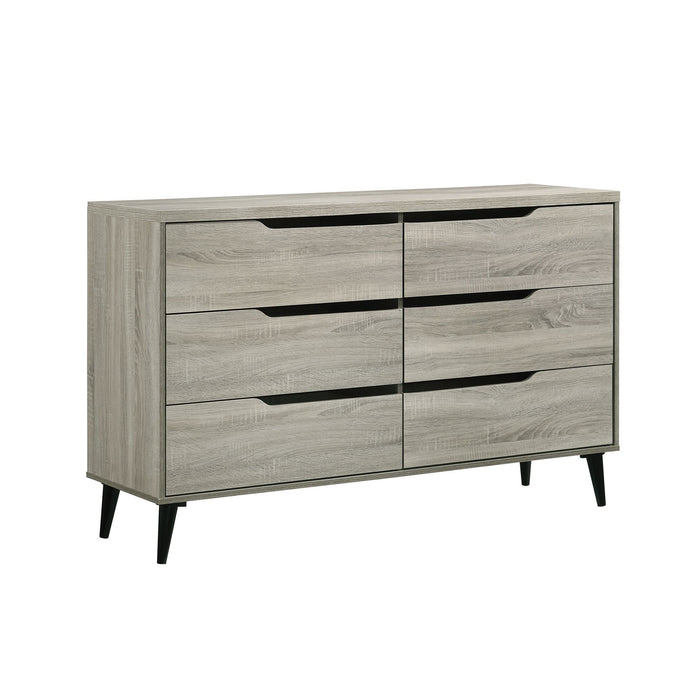 Ernesto - 6-Drawer Dresser With Interlock - Stylish Home Furniture