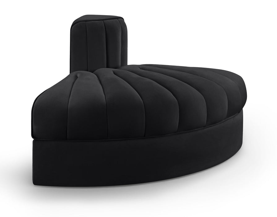 Rummi - Velvet Performance Fabric Upholstered Modular Chair - Stylish Home Furniture