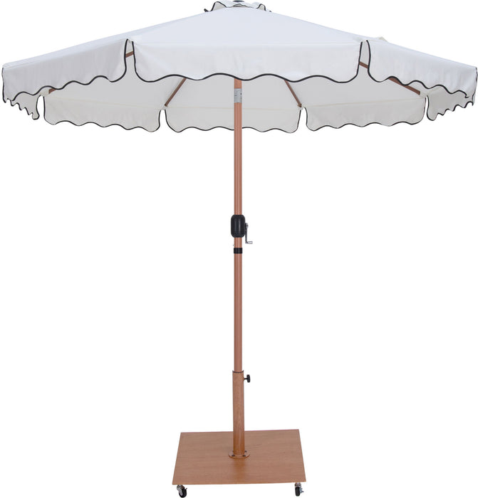 Amalfi - Aluminum Patio Umbrella - Light Brown Base / Light Brown Pole - Stylish Home Furniture