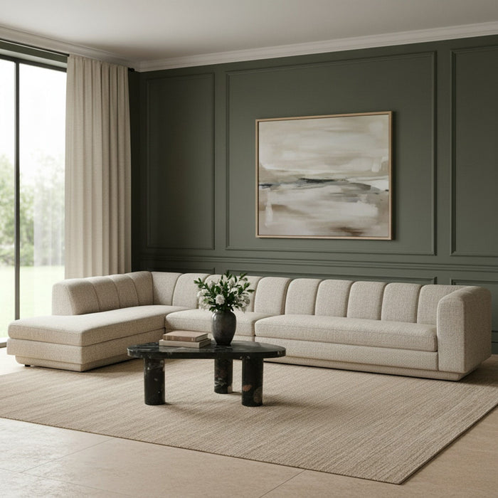 Modari - Sectional - Beige - Stylish Home Furniture
