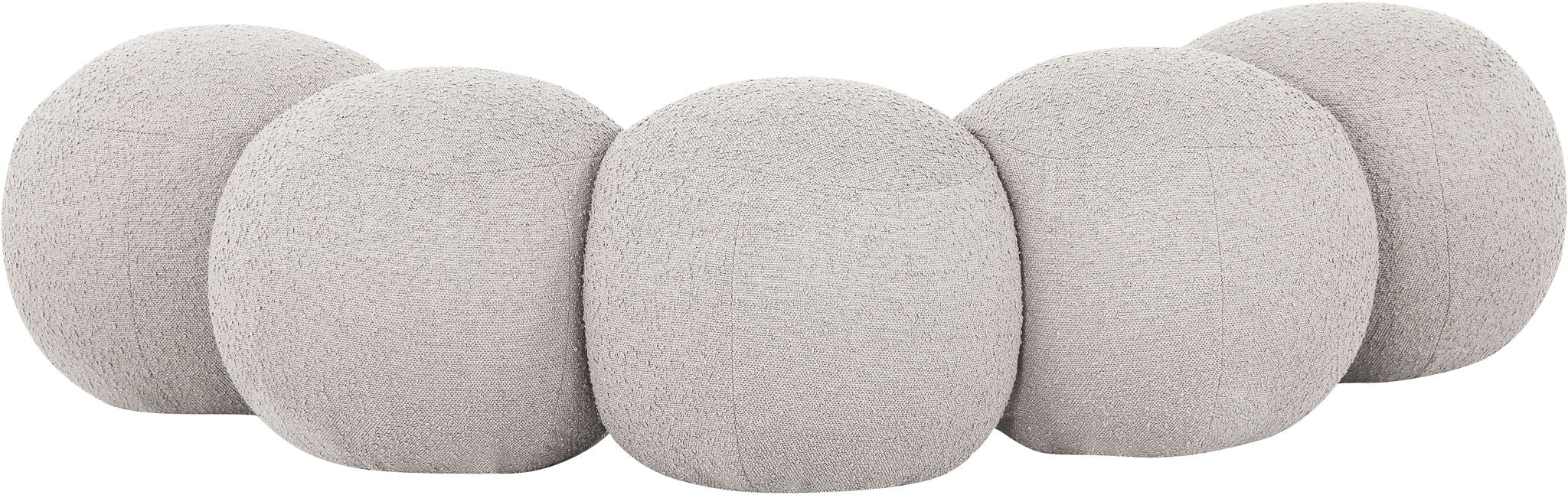 Apollo - Boucle Fabric Bench