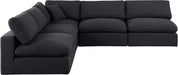 Comfy - 5 Piece Linen Modular Corner Armless Sectional - Stylish Home Furniture