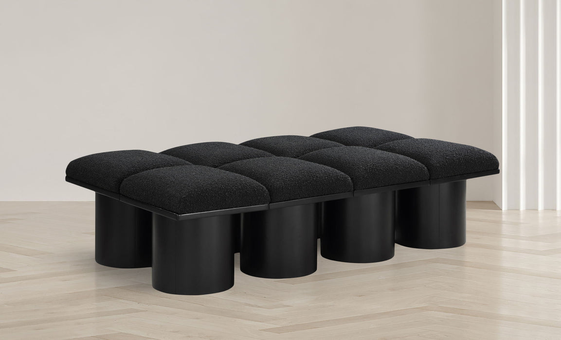 Pavilion - 8 Piece Modular Bench With Black Base