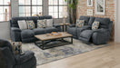 Joya - Power Headrest Power Lay Flat Reclining Console Loveseat With CR3 Heat/Massage/Lumbar/ZG - Stylish Home Furniture