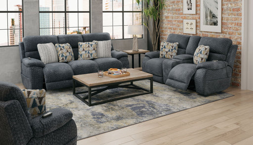 Joya - Power Headrest Power Lay Flat Reclining Console Loveseat With CR3 Heat/Massage/Lumbar/ZG - Stylish Home Furniture