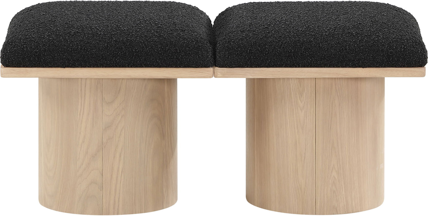 Pavilion - 2 Piece Modular Bench With Natural Base