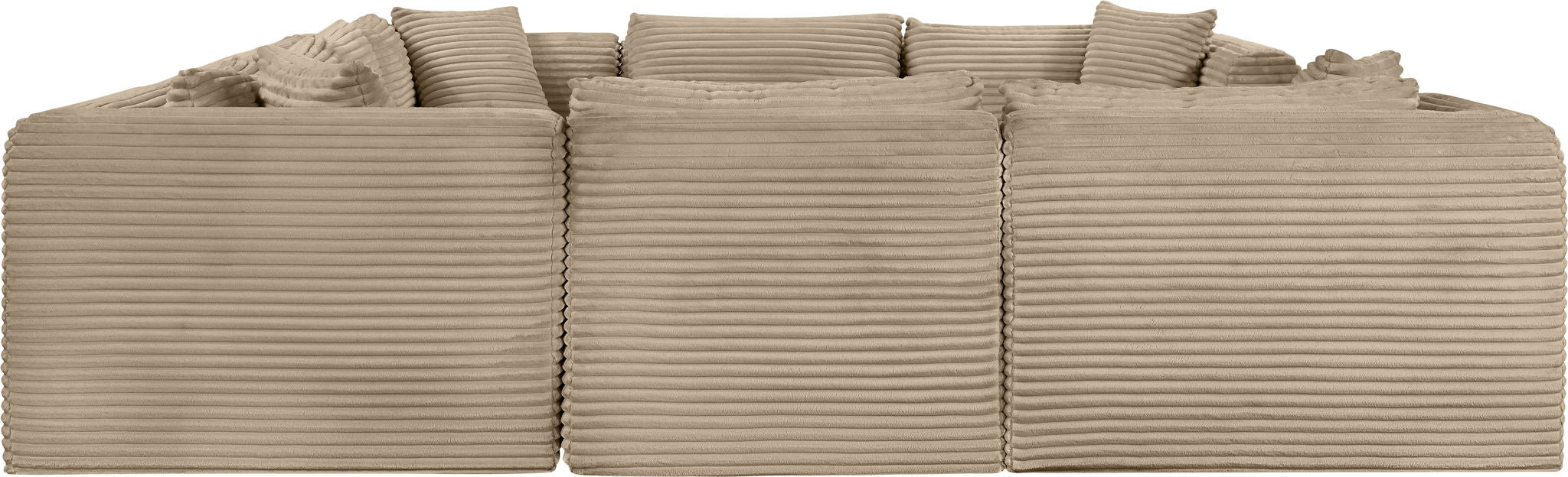 Shaggy - Fabric 8 Piece Modular U-Shaped Sectional