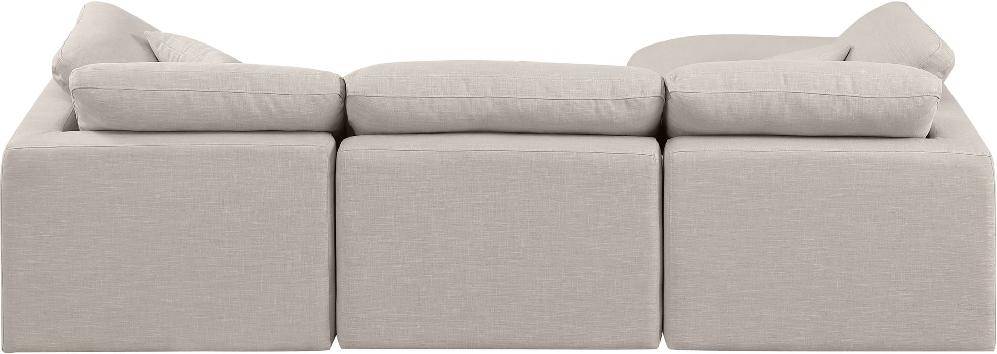 Indulge - Linen 4 Piece Modular Sectional With Chaise