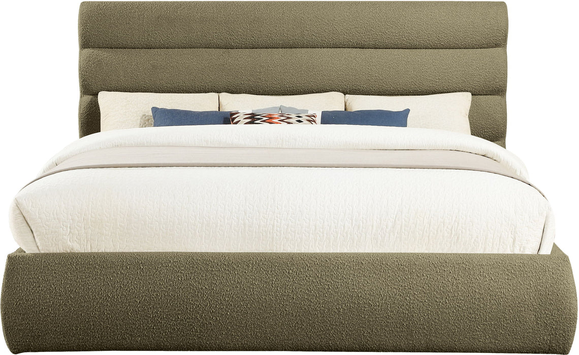 Adam - Boucle Fabric Bed With 52" Headboard