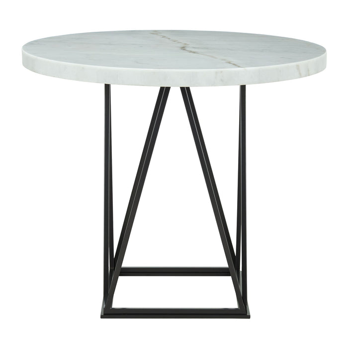 Riko - Round Counter Height Dining Table - White - Stylish Home Furniture
