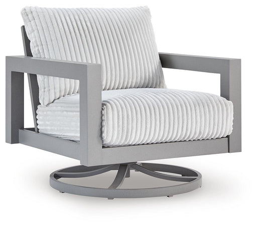 Hurley Park - Swivel Chair With Cushion - Gray - Stylish Home Furniture