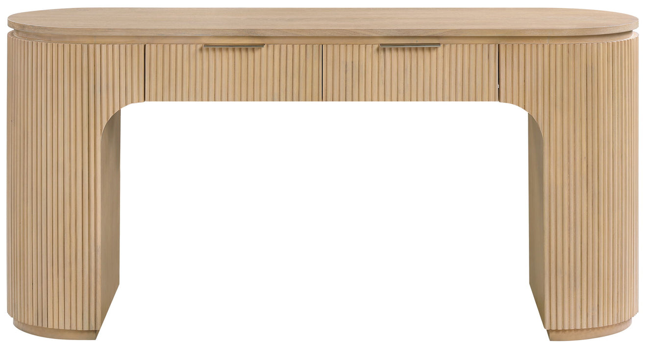 Astrid - Solid Wood And Oak Veneer Desk