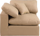 Comfy - Faux Leather Corner Chair - Tan - Stylish Home Furniture