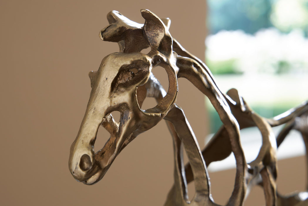 Grainville - Sculpture - Antique Gold Finish - Stylish Home Furniture