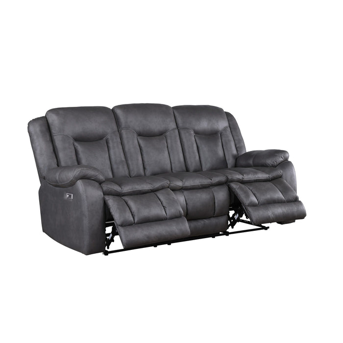 Morello - Sofa With Power Footrest - Gray