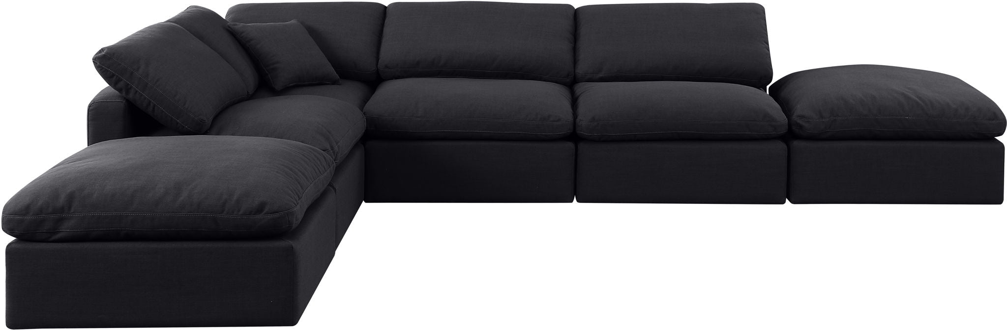 Indulge - Linen 6 Piece Modular Armless Sectional