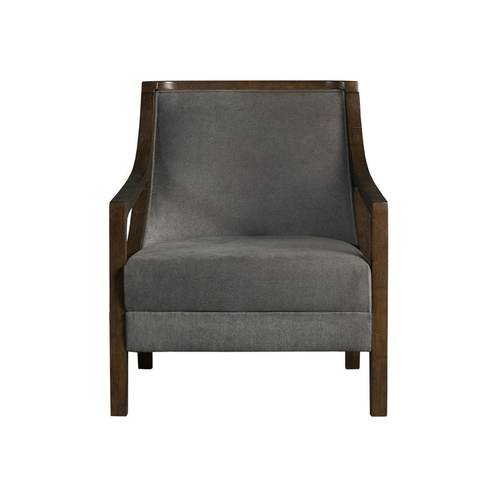 Hopkins - Chair With Brown Arm - Stylish Home Furniture