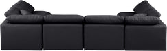 Indulge - Faux Leather 6 Piece Modular U-Shaped Sectional - Stylish Home Furniture