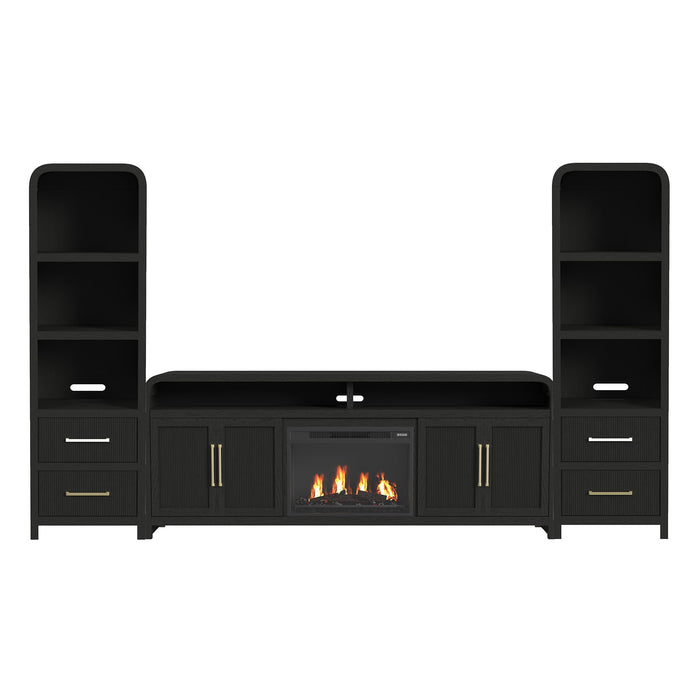 Ridgemont - 4 Piece Entertainment Unit With 82" TV Console - Stylish Home Furniture