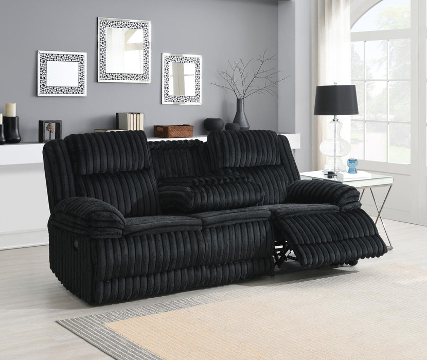 U112 - Corduroy Motion Chair - Black