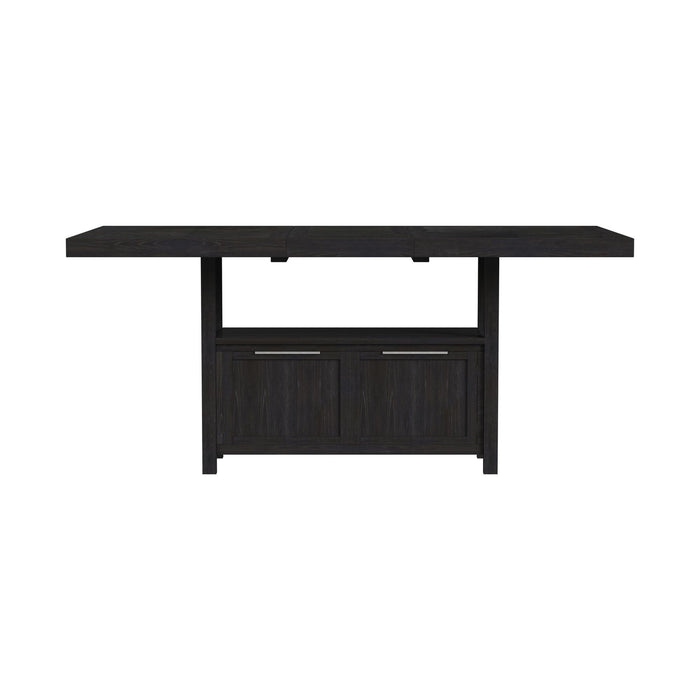 Transcend - Counter Table With Leaf - Charcoal - Stylish Home Furniture
