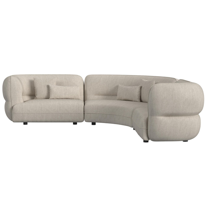 Four Seasons - Sectional Set With 6 Pillows - Camel - Stylish Home Furniture