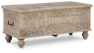 Fossil Ridge - Storage Bench - Beige - Stylish Home Furniture
