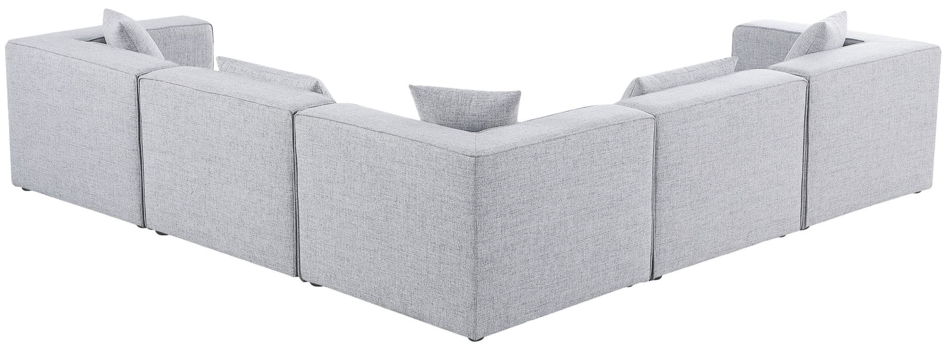 Cube - Linen 5 Piece Modular Corner Sectional