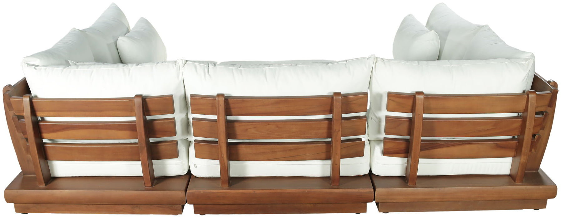 Mirella - 6 Piece Water Resistant Fabric Upholstered Outdoor Patio Modular Sectional