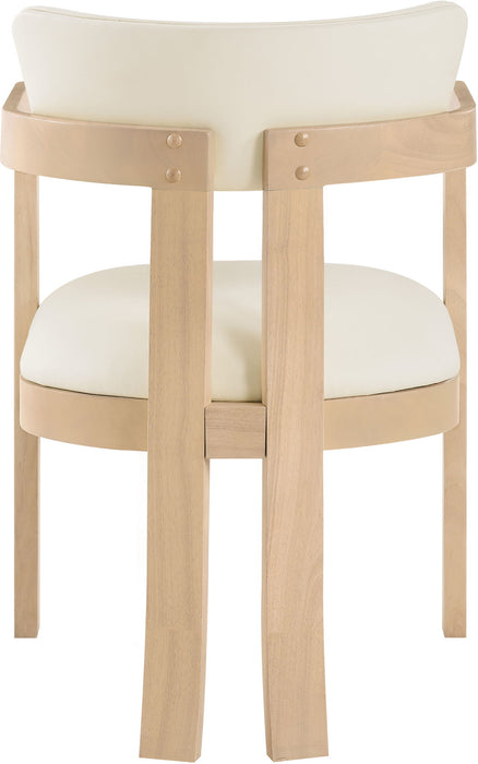 Lavrin - Vegan Leather Dining Arm Chair (Set of 2) - Natural Base