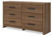 Broachmyn - Six Drawer Dresser - Stylish Home Furniture