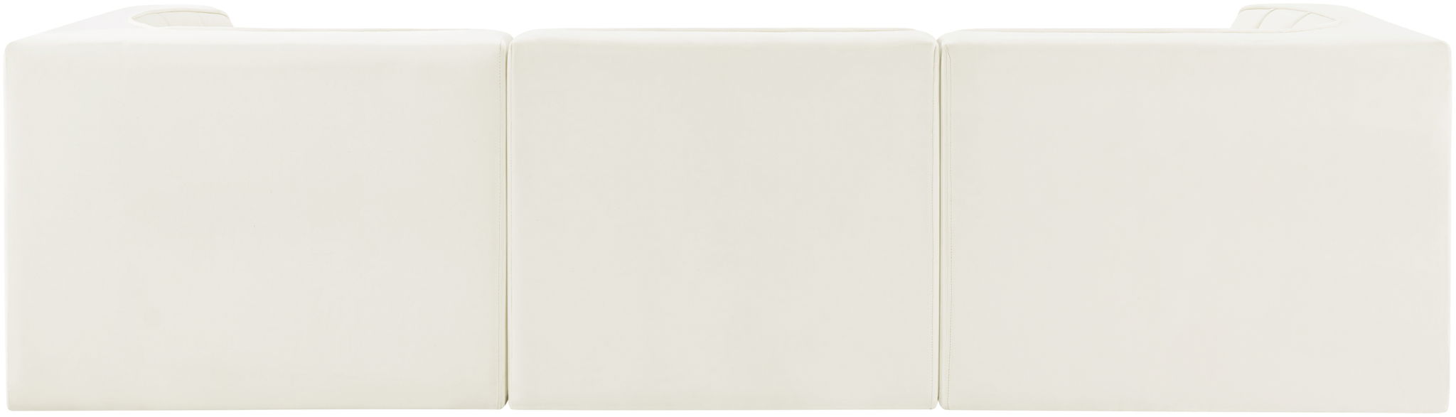 Rummi - Velvet Performance Fabric Upholstered 3 Piece Modular Sofa - Stylish Home Furniture