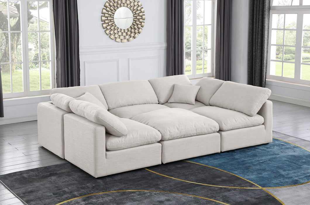 Indulge - Linen 6 Piece Modular Sectional
