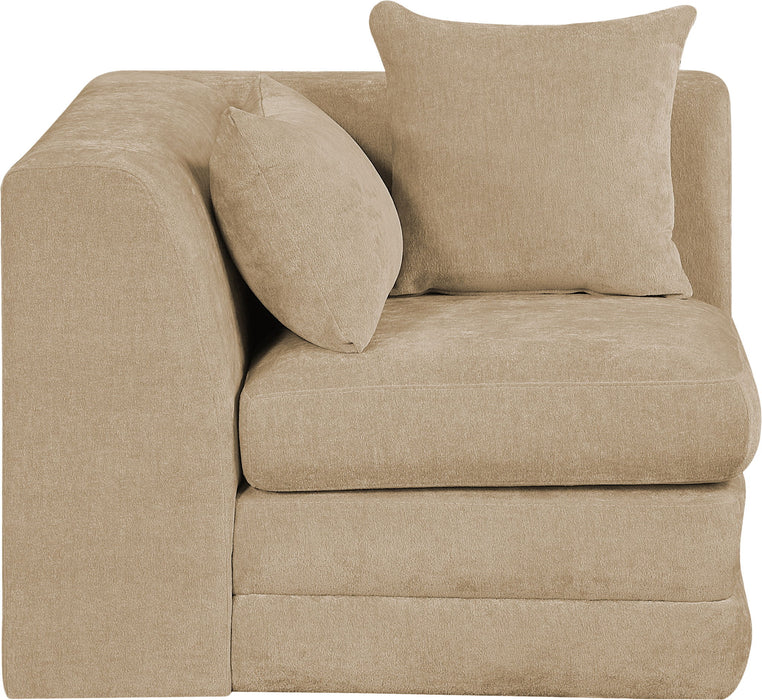 Stellar - Chenille Fabric Upholstered Modular Corner Chair