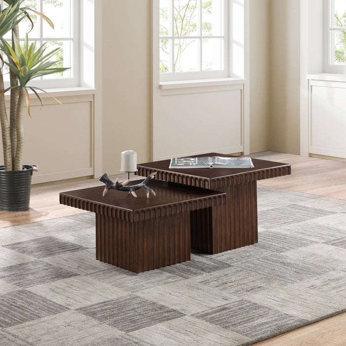 Spencer - Oak Veneer 2 Piece Coffee Table