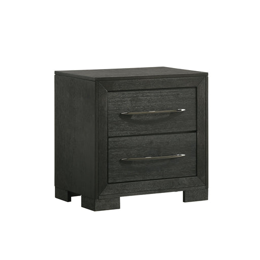 Allan - 2-Drawer Nightstand - Black - Stylish Home Furniture