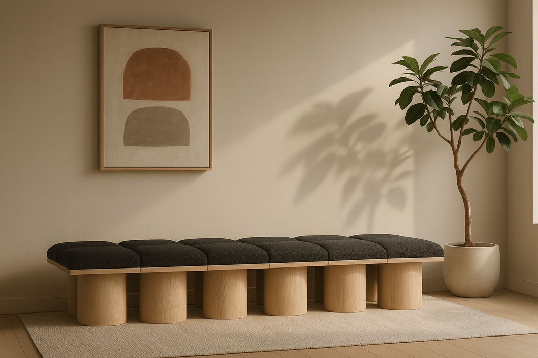 Pavilion - 12 Piece Modular Bench With Natural Base