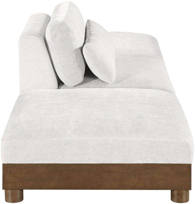 Turin - Chenille Fabric Upholstered Modular Sectional - Cream - Stylish Home Furniture