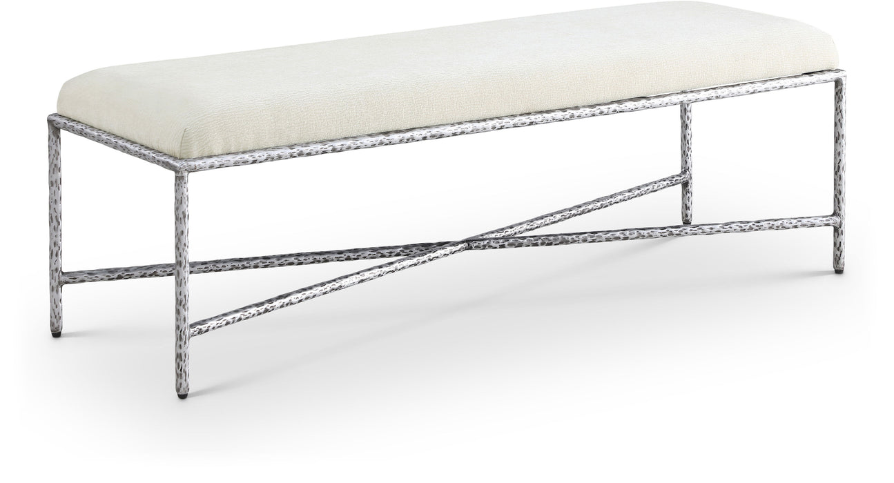 Valley - Bench With Silver Frame