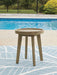 Marina Sun - Round End Table - Beige - Stylish Home Furniture