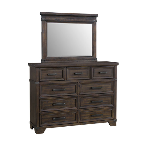 Colorado City - Dresser And Mirror Set - Charcoal - Stylish Home Furniture