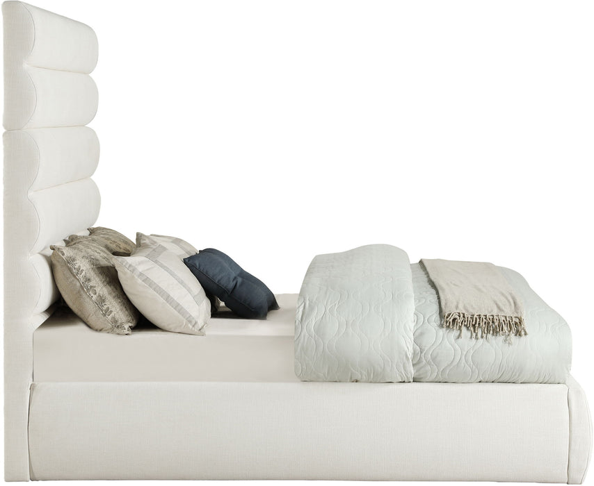 Adam - Linen Fabric Bed With 70.5" Headboard