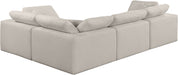 Comfy - 4 Piece Linen Fabric Modular Sectional - Stylish Home Furniture