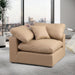 Comfy - Faux Leather Corner Chair - Tan - Stylish Home Furniture