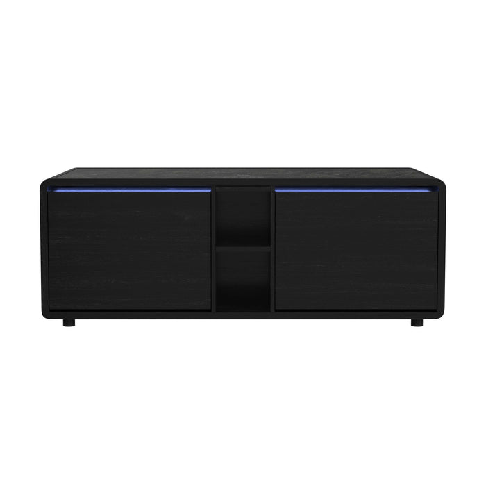 Halo - Smart Coffee Table With Fridge And Speaker - Black - Stylish Home Furniture