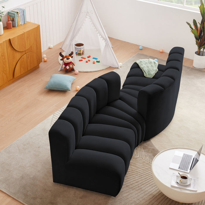 Arc - Velvet 4 Piece Sofa