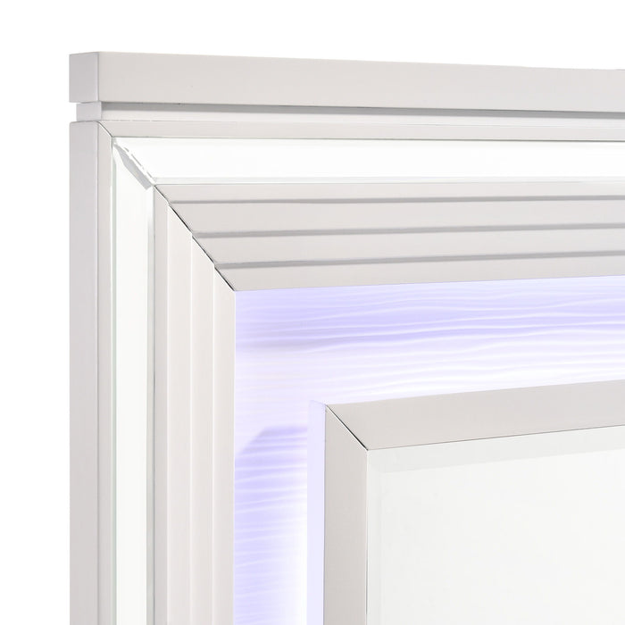 Twenty Nine - 6-Drawer Dresser With Mood Lighting Mirror - Stylish Home Furniture